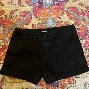 Old Navy Black Denim Shorts